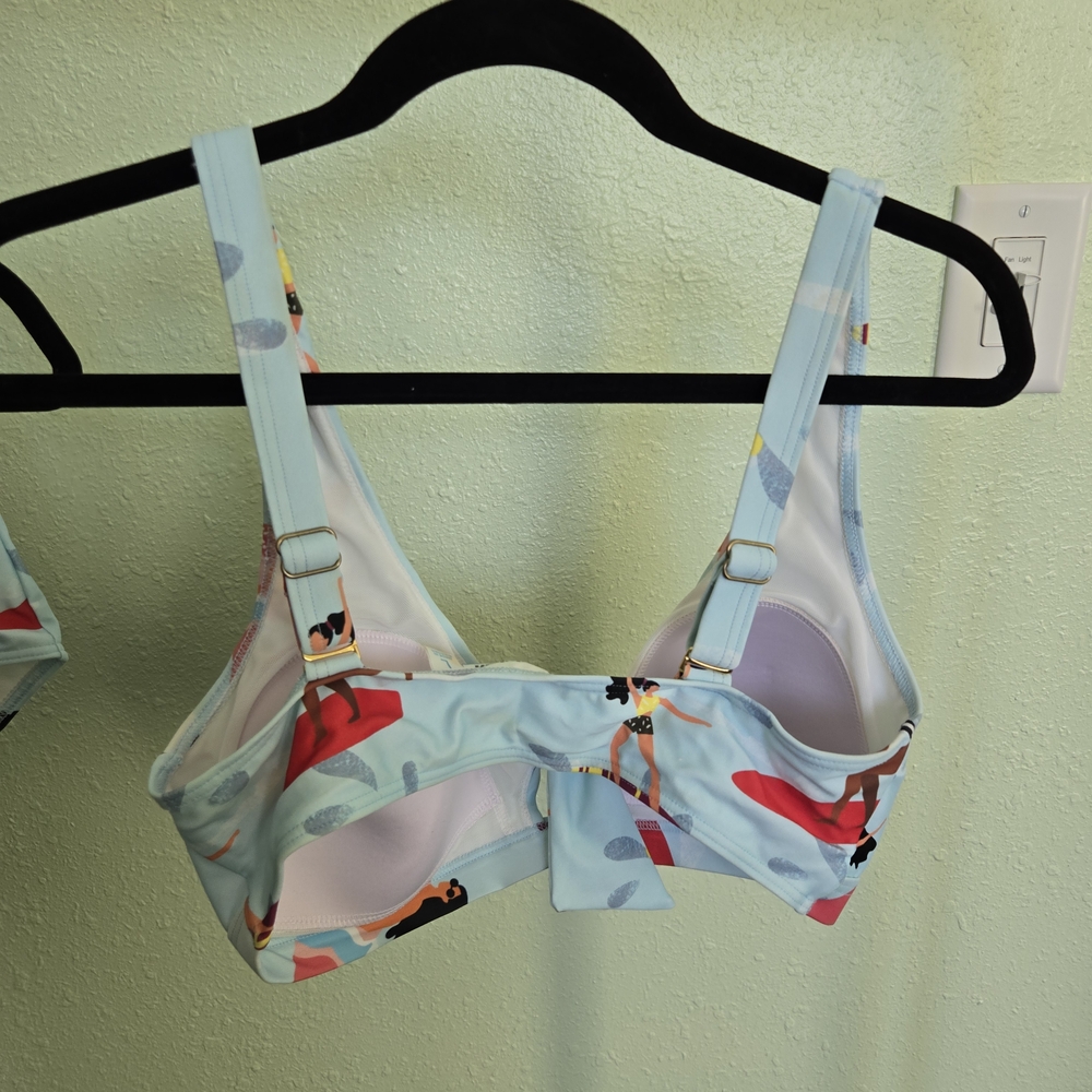 Modcloth Beach Scene Bikini in Light Blue - Picture 4 of 5